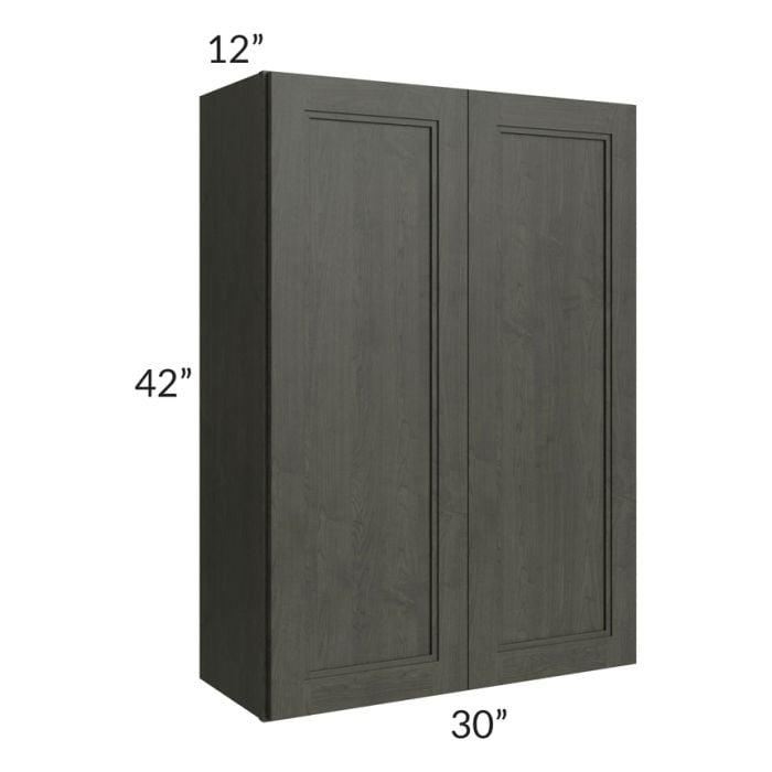 RTA Charlotte Dark Grey 30" x 42" Wall Cabinet