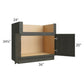 RTA Charlotte Dark Grey 36" Farm Sink Base Cabinet