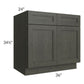RTA Charlotte Dark Grey 36" Sink Base Cabinet