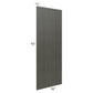 RTA Charlotte Dark Grey 36" x 96" x 3/4" Finished Panel with Scribe Molding for Edge Banding Match