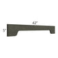 RTA Charlotte Dark Grey 42" Arched Valance