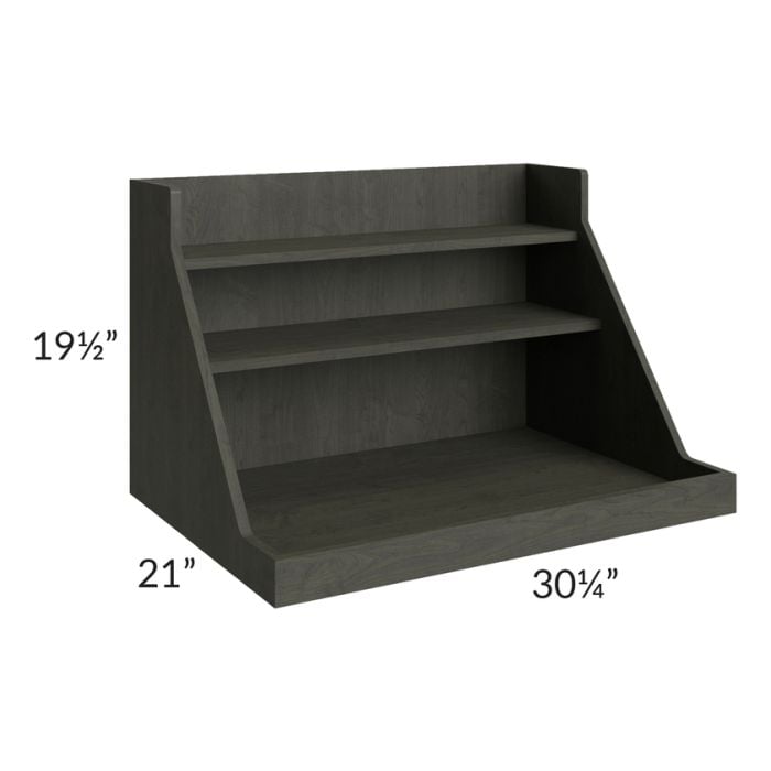 RTA Charlotte Dark Grey Roll Out Pot and Pan Kit for a 33" Base Cabinet