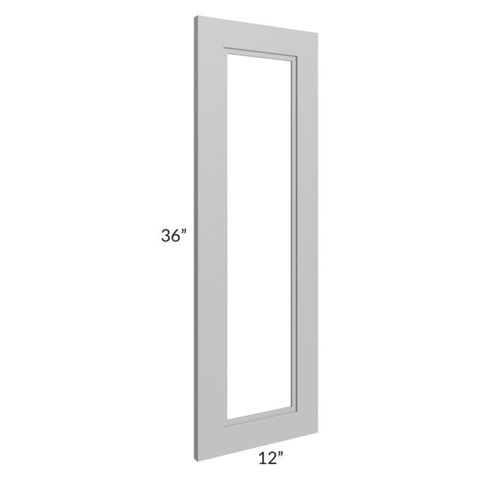 RTA Charlotte Grey 12" x 36" Glass Door Only