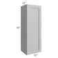 RTA Charlotte Grey 15" x 42" Wall Cabinet with Glass Door