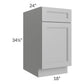 RTA Charlotte Grey 18" Base Cabinet with Trash Can Insert and Can