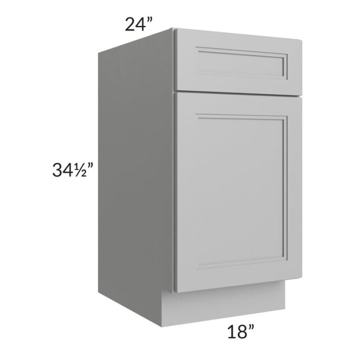 RTA Charlotte Grey 18" Base Cabinet with Utensil Drawer