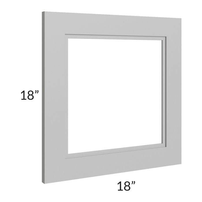 RTA Charlotte Grey 18" x 18" Glass Door Only