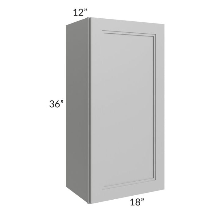 RTA Charlotte Grey 18" x 36" Wall Cabinet with 2 Decorative End Panels