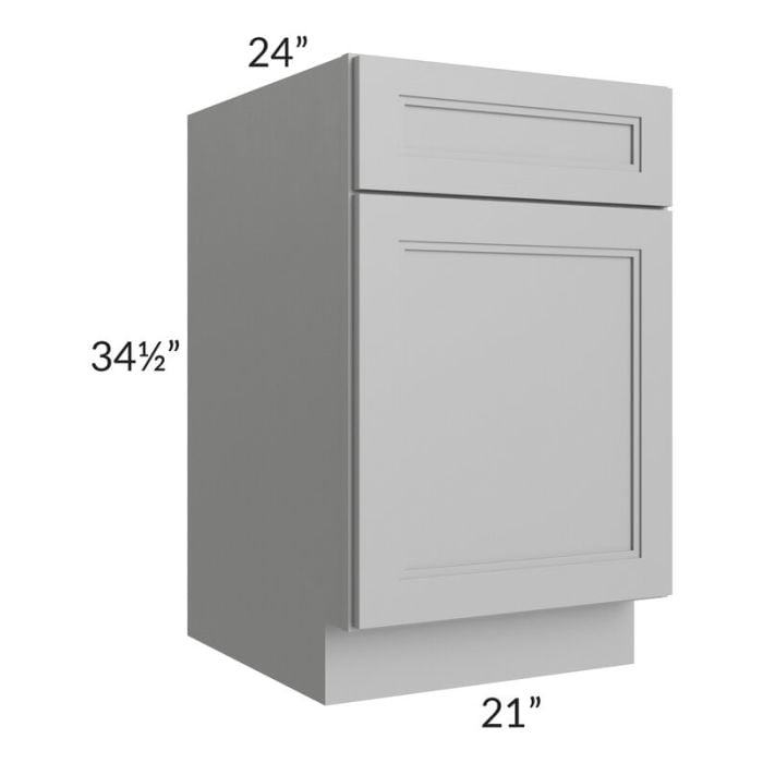 RTA Charlotte Grey 21" Base Cabinet with 2 Roll Out Trays