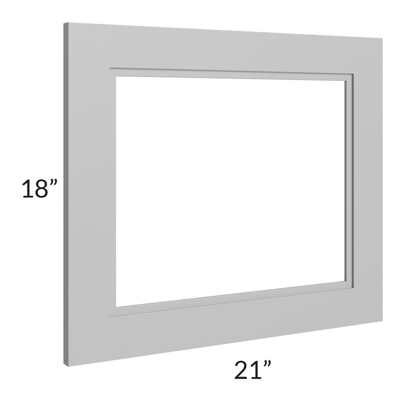 RTA Charlotte Grey 21" x 18" Glass Door Only