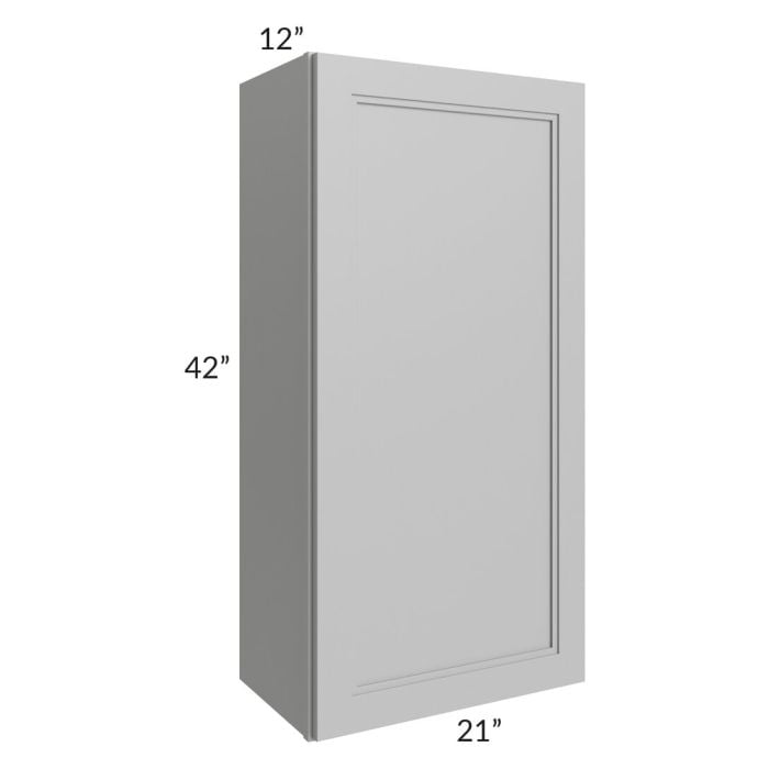 RTA Charlotte Grey 21" x 42" Wall Cabinet with 1 Decorative End Panel