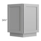 RTA Charlotte Grey 24" Base End Cabinet