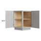 RTA Charlotte Grey 24" Base End Cabinet