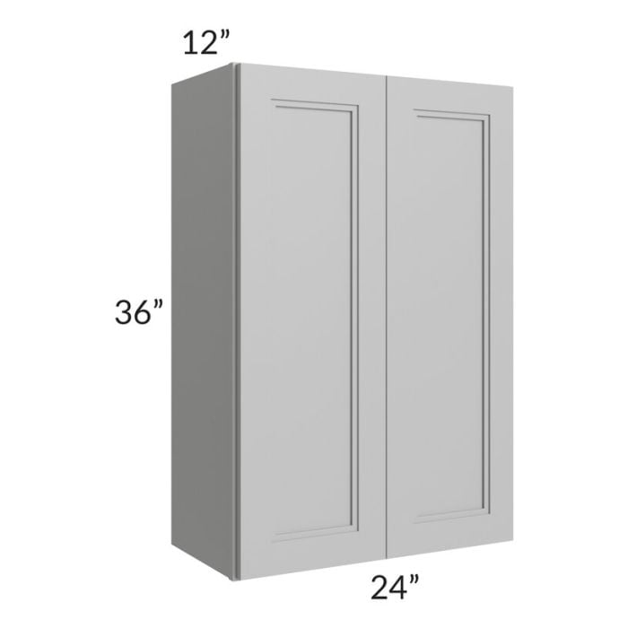 RTA Charlotte Grey 24" x 36" Wall Cabinet with 2 Decorative End Panels
