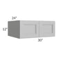 RTA Charlotte Grey 30" x 12" x 24" Wall Cabinet