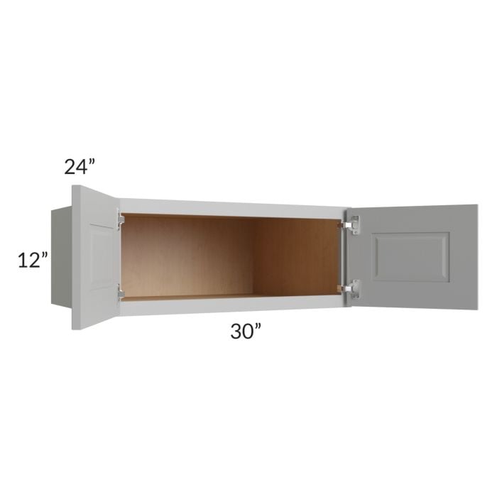 RTA Charlotte Grey 30" x 12" x 24" Wall Cabinet