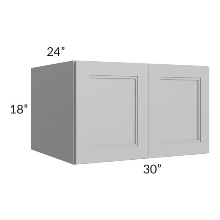 RTA Charlotte Grey 30" x 18" x 24" Wall Cabinet