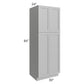 RTA Charlotte Grey 30" x 84" Wall Pantry with 2 Roll Out Trays