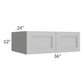RTA Charlotte Grey 36" x 12" x 24" Wall Cabinet
