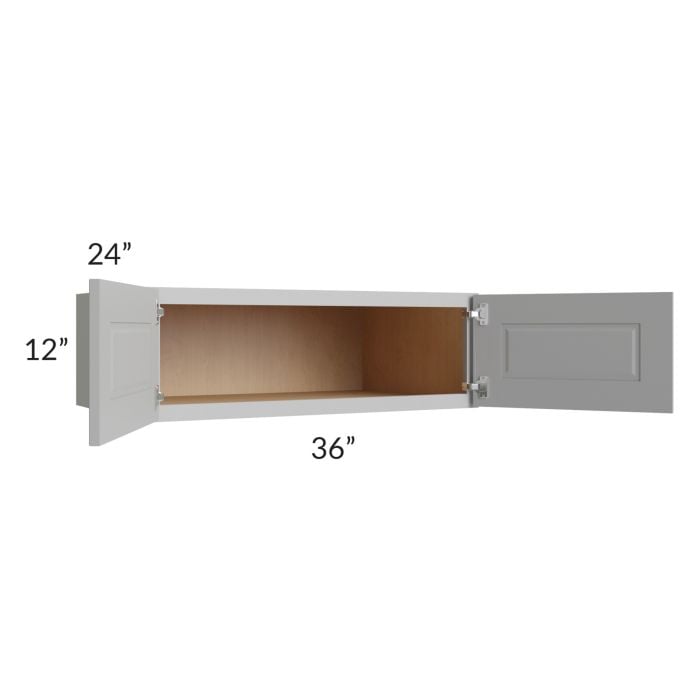 RTA Charlotte Grey 36" x 12" x 24" Wall Cabinet