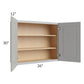 RTA Charlotte Grey 36" x 30" Wall Cabinet with 2 Decorative End Panels