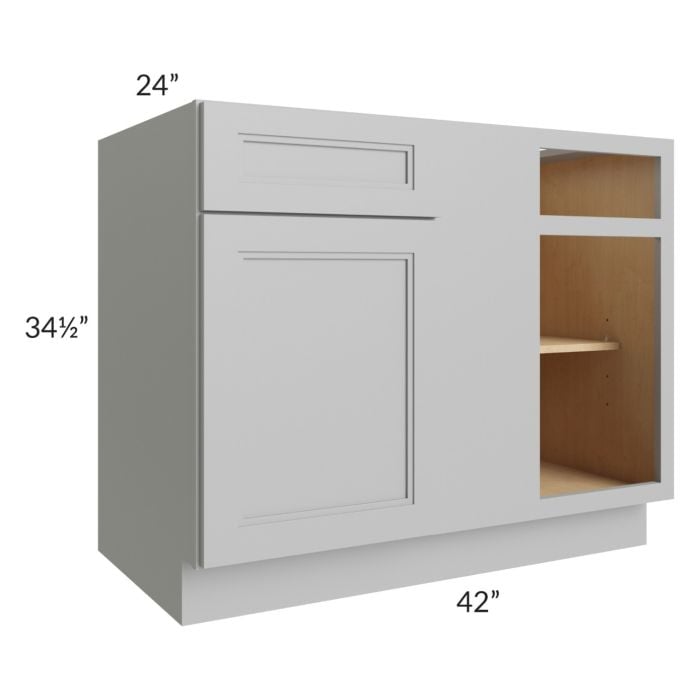 RTA Charlotte Grey 45" Blind Base Cabinet with 2 Decorative End Panels