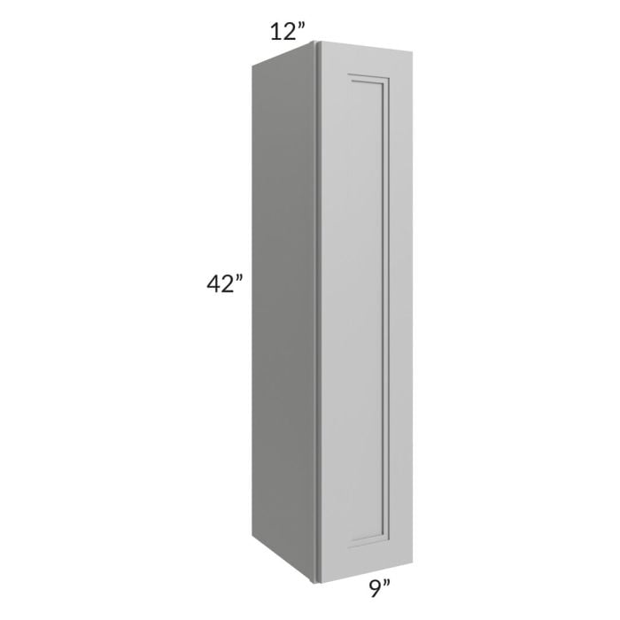 RTA Charlotte Grey 9" x 42" Wall Cabinet with 2 Decorative End Panels