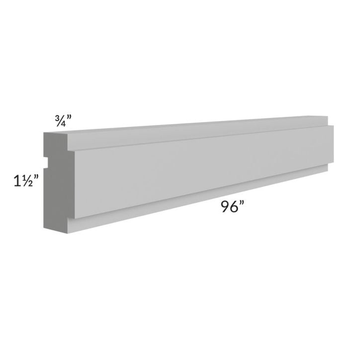 RTA Charlotte Grey 96" Square Chair Rail Molding