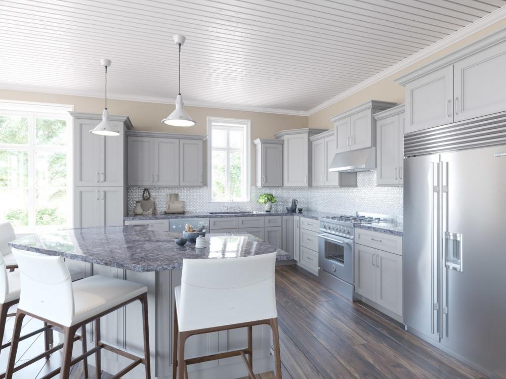RTA Charlotte Grey Crown Molding (3-1/4" Height)
