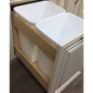 RTA Charlotte Grey Trash Can Insert for an 18" Base Cabinet (Trash cans sold separately)