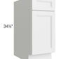RTA Charlotte White 15" Base Cabinet with 2 Roll Out Trays