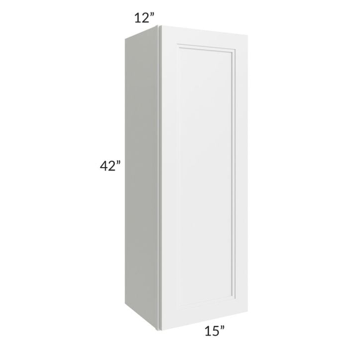 RTA Charlotte White 15" x 42" Wall Cabinet