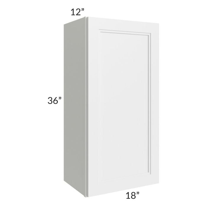 RTA Charlotte White 18" x 36" Wall Cabinet