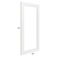 RTA Charlotte White 18" x 42" Glass Door Only