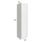 RTA Charlotte White 18" x 84" Wall Pantry with 2 Roll Out Trays