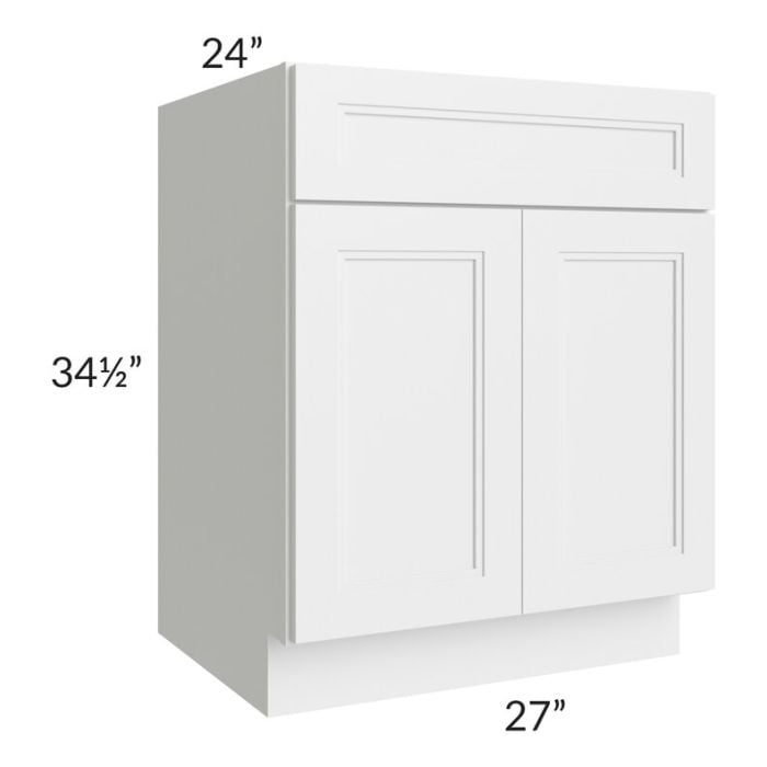 RTA Charlotte White 27" Sink Base Cabinet