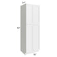 RTA Charlotte White 30" x 90" Wall Pantry with 4 Roll Out Trays