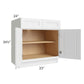 RTA Charlotte White 33" Base Cabinet with 1 Roll Out Tray