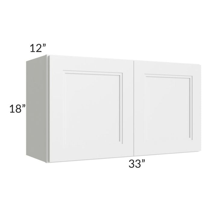 RTA Charlotte White 33" x 18" Wall Cabinet