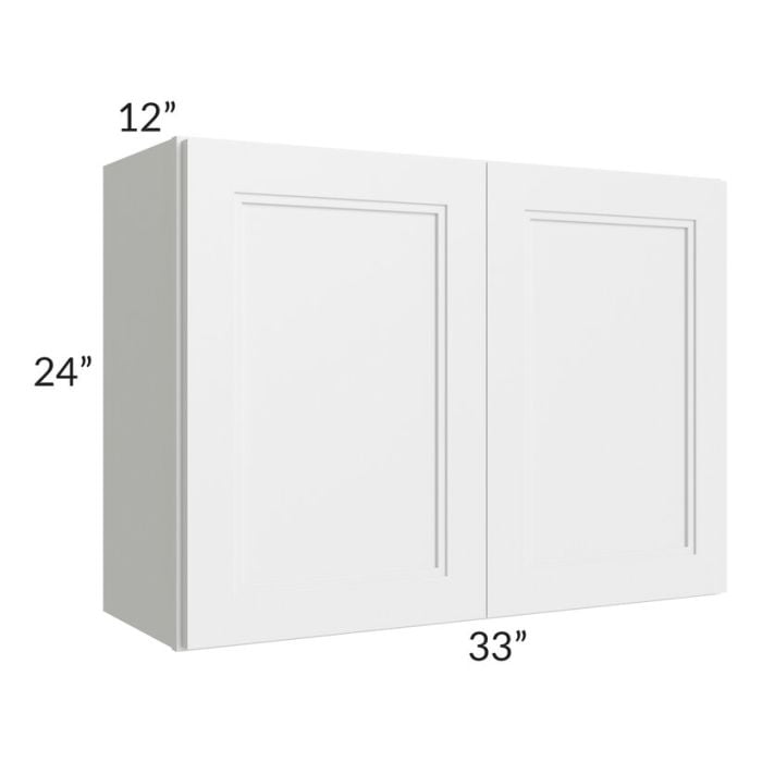 RTA Charlotte White 33" x 24" Wall Cabinet