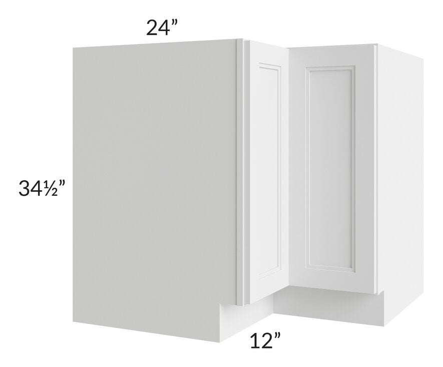 RTA Charlotte White 36" Corner Base Cabinet (Trays sold separately for a Lazy Susan application)