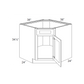 RTA Charlotte White 36" Diagonal Corner Sink Base Cabinet