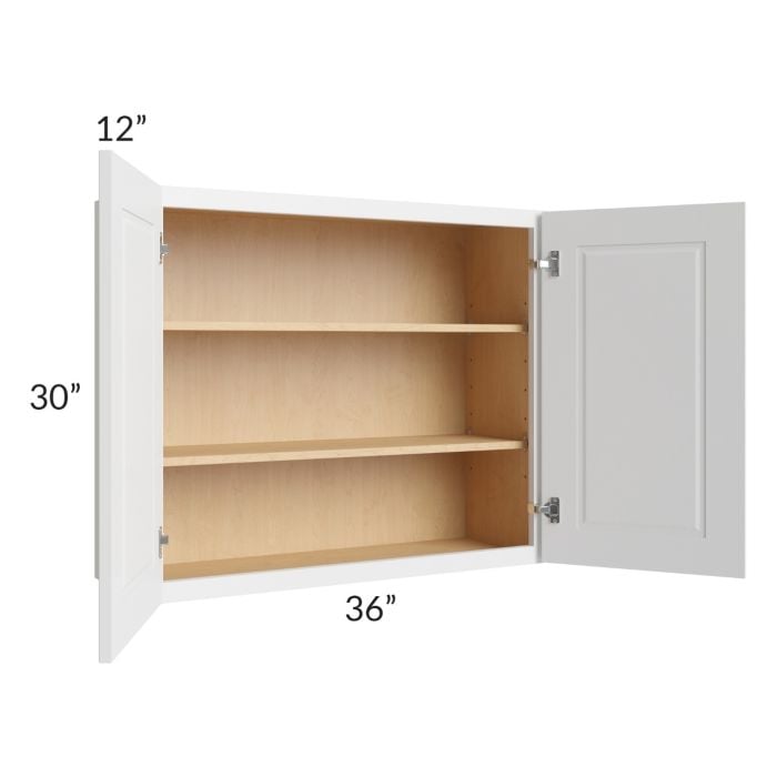 RTA Charlotte White 36" x 30" Wall Cabinet