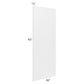 RTA Charlotte White 36" x 96" x 3/4" Finished Panel