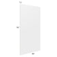 RTA Charlotte White 48" x 96" x 3/4" Finished Panel
