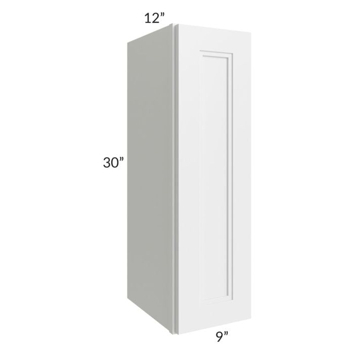 RTA Charlotte White 9" x 30" Wall Cabinet
