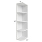 RTA Charlotte White 9" x 42" Wall End Shelf Cabinet