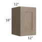 RTA Cobblestone Grey 12" x 18" Wall Cabinet