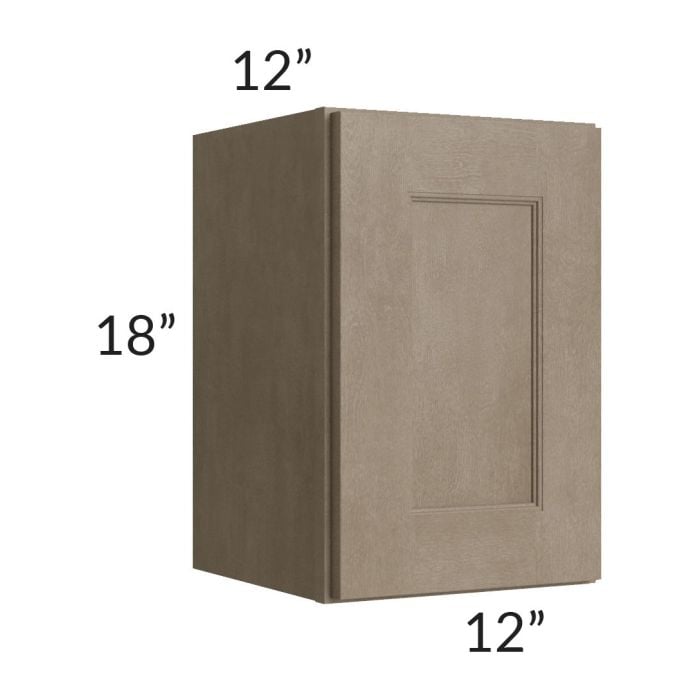 RTA Cobblestone Grey 12" x 18" Wall Cabinet with 1 Skin
