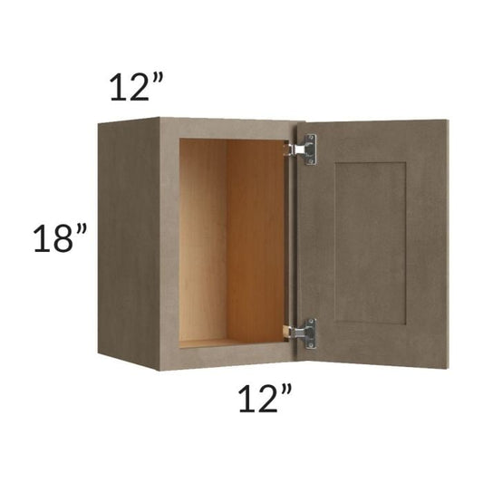 RTA Cobblestone Grey 12" x 18" Wall Cabinet with 1 Skin